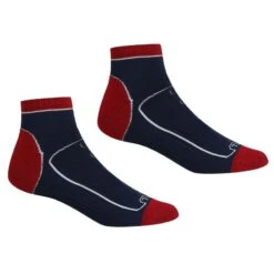Regatta Calcetines Al Tobillo Samaris Trail Para Hombre Packs De 2 Negro, Acero Oscuro -Outdoor Tienda calcetines al tobillo samaris trail para hombre packs de 2 marino rojo oscuro