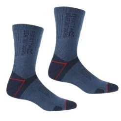Regatta Calcetines Blister Protection II Para Hombre Pack De 2 Negro, Lima Eléctrico -Outdoor Tienda calcetines blister protection ii para hombre pack de 2 denim oscuro rojo oscuro