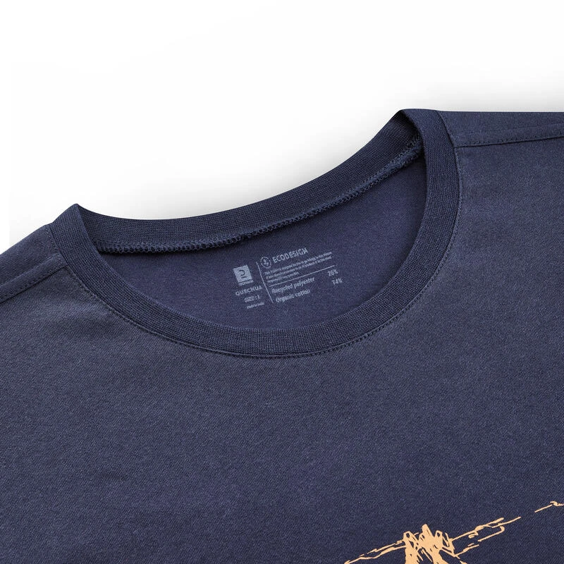 Camiseta De Montaña Y Trekking Manga Corta Hombre Quechua NH500 Azul 4 Camiseta De Montaña Y Trekking Manga Corta Hombre Quechua NH500 Azul - Imagen 4