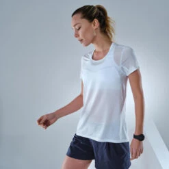 Quechua Camiseta De Montaña Y Trekking Ultraligera Mujer FH500 Gris -Outdoor Tienda camiseta de montaa y trekking ultraligera mujer fh500 gris 2