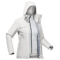 Chaqueta De Montaña Y Trekking 3 En 1 Impermeable Mujer Forclaz Travel 100 10 Chaqueta De Montaña Y Trekking 3 En 1 Impermeable Mujer Forclaz Travel 100 -Outdoor Tienda chaqueta de montaa y trekking 3 en 1 impermeable mujer forclaz travel 100 4