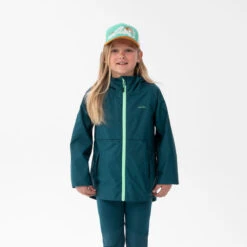 Chaqueta Impermeable De Montaña Trekking Niños 7-15 Años Quechua MH500 Violeta -Outdoor Tienda chaqueta impermeable de montaa trekking nios 7 15 aos quechua mh500 verde