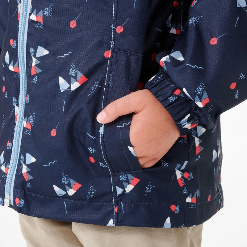 Chaqueta Impermeable De Montaña Y Trekking NIños 2-6 Años Quechua MH500 Azul 5 Chaqueta Impermeable De Montaña Y Trekking NIños 2-6 Años Quechua MH500 Azul - Imagen 5