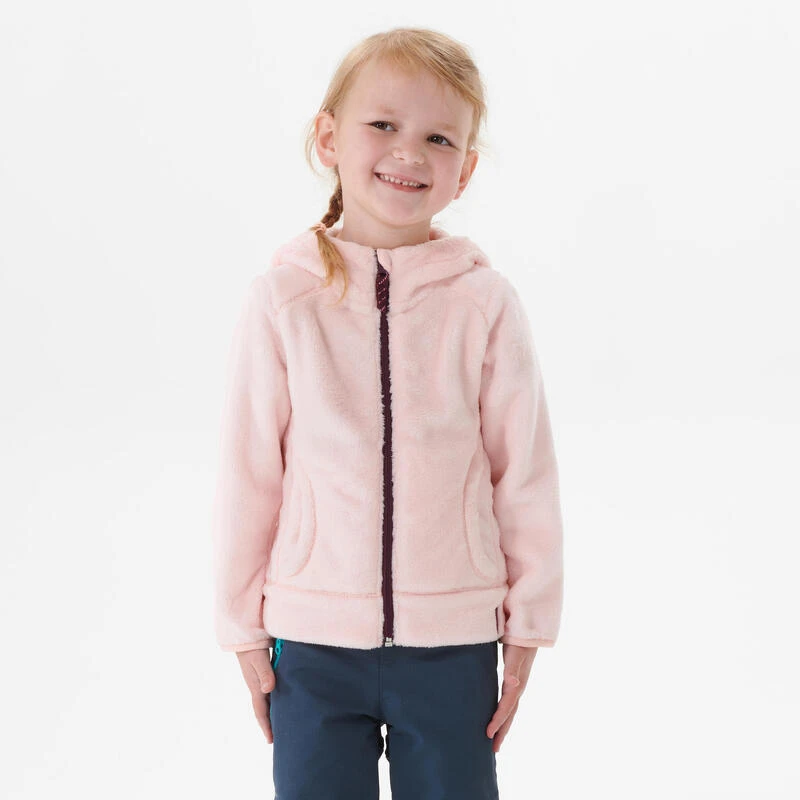 Chaqueta Polar De Montaña Y Trekking Niños 2-6 Años Quechua MH500 Rosa Capucha 1 Chaqueta Polar De Montaña Y Trekking Niños 2-6 Años Quechua MH500 Rosa Capucha