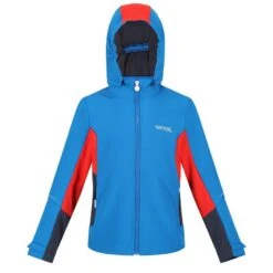 Regatta Chaqueta Softshell Acidity V Para Niños/Niñas Kiwi Llamativo, Verde Pacífico -Outdoor Tienda chaqueta softshell acidity v para niosnias azul imperial rojo fuego