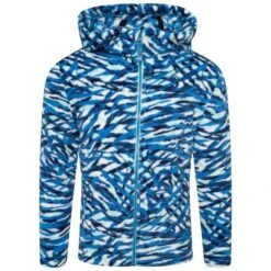Dare 2b Forro Polar Gambol Estampado De Cebra Para Niños/Niñas Azul Metilo Oscuro