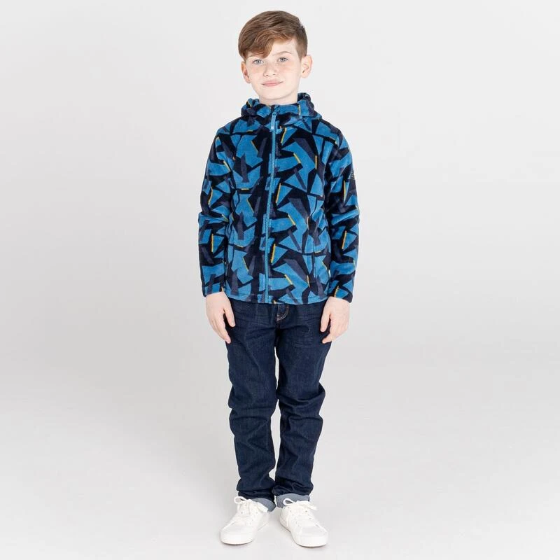 Dare 2b Forro Polar Gambol Geométrico Para Niños/Niñas Denim Oscuro 4 Dare 2b Forro Polar Gambol Geométrico Para Niños/Niñas Denim Oscuro - Imagen 4