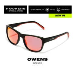 HAWKERS Gafas De Sol Para Hombre Y Mujer BLACK DARK POLARIZED - OWENS 10 HAWKERS Gafas De Sol Para Hombre Y Mujer BLACK DARK POLARIZED - OWENS -Outdoor Tienda gafas de sol para hombre y mujer black red ruby polarized owens