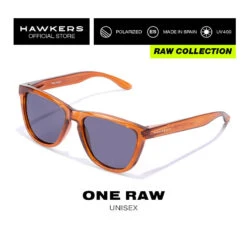 HAWKERS Gafas De Sol Para Hombre Y Mujer BLACK JOKER POLARIZED - ONE RAW -Outdoor Tienda gafas de sol para hombre y mujer caramel dark polarized one raw
