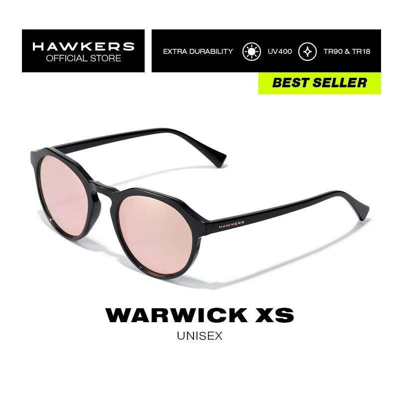 HAWKERS Gafas De Sol Para Hombres Y Mujeres WARWICK XS Black Rose Gold 1 HAWKERS Gafas De Sol Para Hombres Y Mujeres WARWICK XS Black Rose Gold