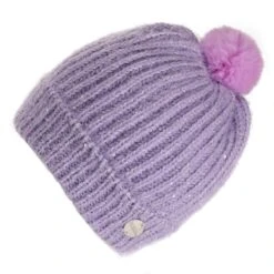 Regatta Gorro Beanie Heddie Lux Punto Para Niños/Niñas Lila Escarcha