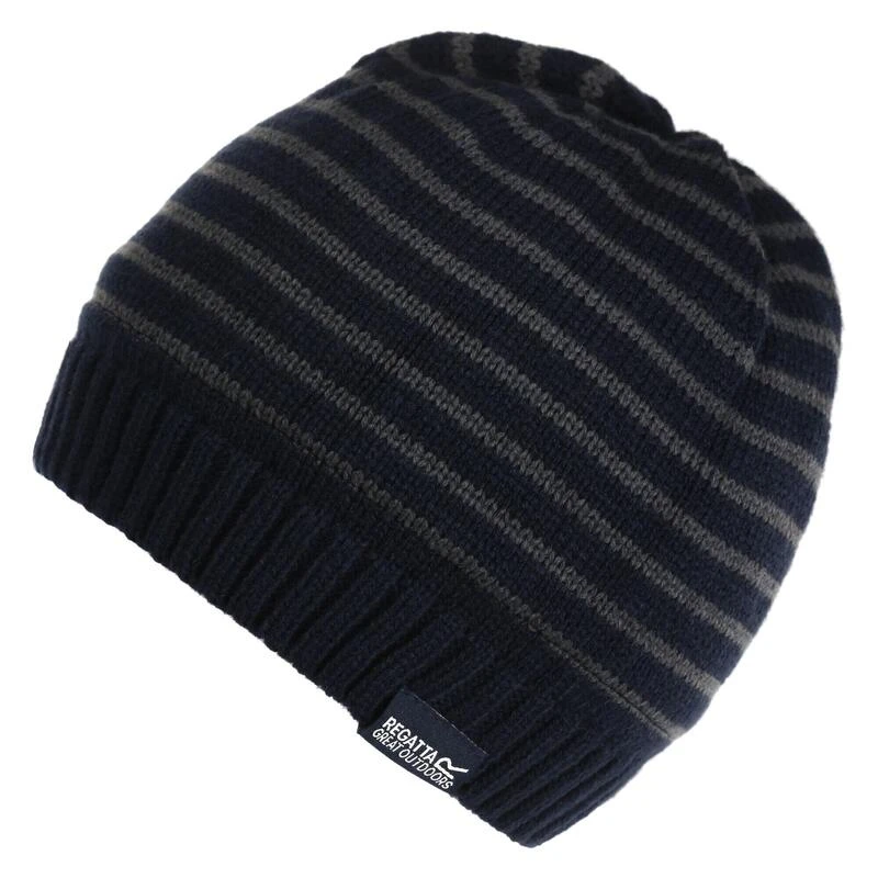 Regatta Gorro Beanie Tarley De Rayas De Forro Polar Para Niños/Niñas Marino 3 Regatta Gorro Beanie Tarley De Rayas De Forro Polar Para Niños/Niñas Marino - Imagen 3