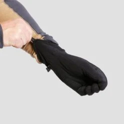 Guantes Térmicos De Montaña Y Trekking Polar Adulto Forclaz MT100 Negro -Outdoor Tienda guantes termicos de montaa y trekking polar adulto forclaz mt100 negro 4