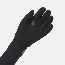 Guantes Térmicos De Montaña Y Trekking Polar Niños 6-14 Años Quechua SH100 Negro -Outdoor Tienda guantes termicos de montaa y trekking polar nios 6 14 aos quechua sh100 negro 2