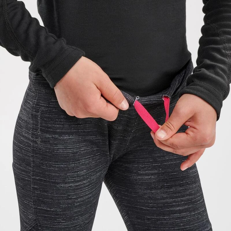 Mallas Térmicas De Montaña Y Trekking Niños 7-15 Años Quechua SH100 WARM Negro 4 Mallas Térmicas De Montaña Y Trekking Niños 7-15 Años Quechua SH100 WARM Negro - Imagen 4