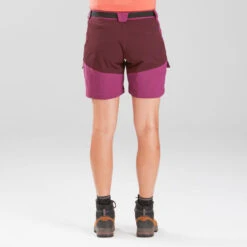 Pantalón Corto De Montaña Y Trekking Mujer Forclaz Trek500 Violeta -Outdoor Tienda pantalon corto de montaa y trekking mujer forclaz trek500 violeta 3
