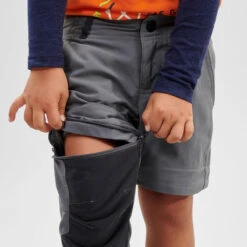 Pantalón Desmontable De Montaña Y Trekking Niños 2-6 Años Quechua MH550 Gris -Outdoor Tienda pantalon desmontable de montaa y trekking nios 2 6 aos quechua mh550 gris 3