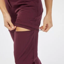 Pantalón Desmontable Montaña Y Trekking Mujer Quechua MH550 Granate -Outdoor Tienda pantalon desmontable montaa y trekking mujer quechua mh550 granate 4