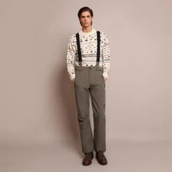 Pantalón Esquí Regular Tirantes Ajustables Hombre SCALPERS ADN SKI PANT Negro -Outdoor Tienda pantalon esqui regular tirantes ajustables hombre scalpers adn ski pant verde