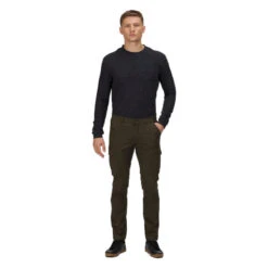 Regatta Pantalón Multibolsillos Bryer II Para Hombre Caqui Oscuro -Outdoor Tienda pantalon multibolsillos bryer ii para hombre caqui oscuro 3