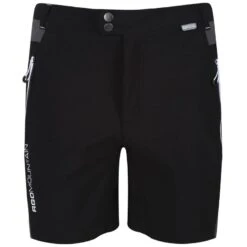 Regatta Pantalones Cortos Caminar Para Hombre Negro, Gris Imán