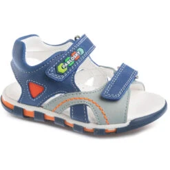 Sandalias De Marcha Deportiva De Piel De Bebé Niño PABLOSKY En Gris -Outdoor Tienda sandalias de marcha deportiva de piel de bebe nio pablosky en azul