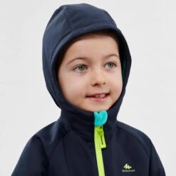 Quechua Softshell De Montaña Y Trekking NIños 2-6 Años Quecha MH550 Azul -Outdoor Tienda softshell de montaa y trekking nios 2 6 aos quecha mh550 azul 3