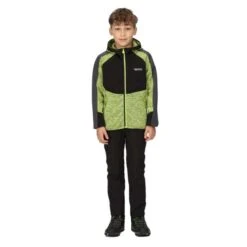 Regatta Sudadera Con Cremallera Dissolver VI Jaspeada De Polar Para Niños/Niñas Negro, -Outdoor Tienda sudadera con cremallera dissolver vi jaspeada de polar para niosnias negro 3