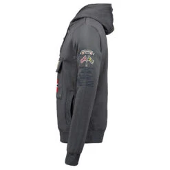 GEOGRAPHICAL NORWAY Sudadera Norway Niños Montaña Y Trekking Gymclass Gris Capucha -Outdoor Tienda sudadera norway nios montaa y trekking gymclass gris capucha 2