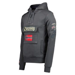 GEOGRAPHICAL NORWAY Sudadera Norway Niños Montaña Y Trekking Gymclass Gris Capucha