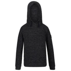Regatta Sudadera Polar Ligera Kade Con Capucha Para Niños Niñas Gris Jaspeado Seal